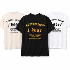 J,beat Custom ショップロゴ バックプリントTシャツ