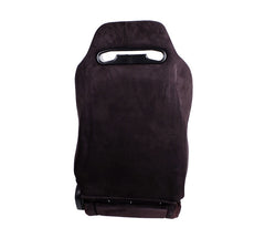 NRG Type Rスタイル リクライニングレーシングシート ブラックスエード／レッドステッチ 左右2脚セット RSC-220L/R