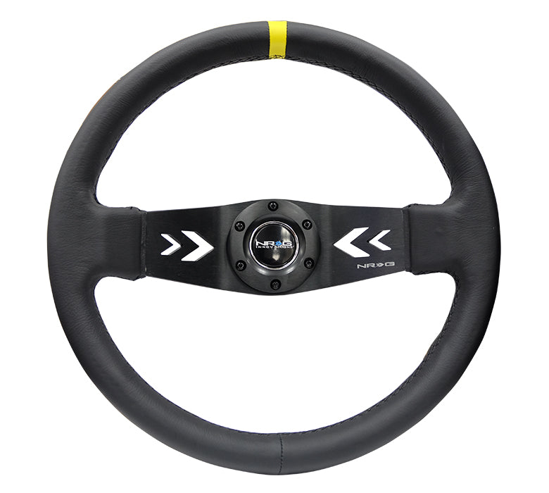 NRG 350mm 2スポーク レザーステアリング RST-022R-Y