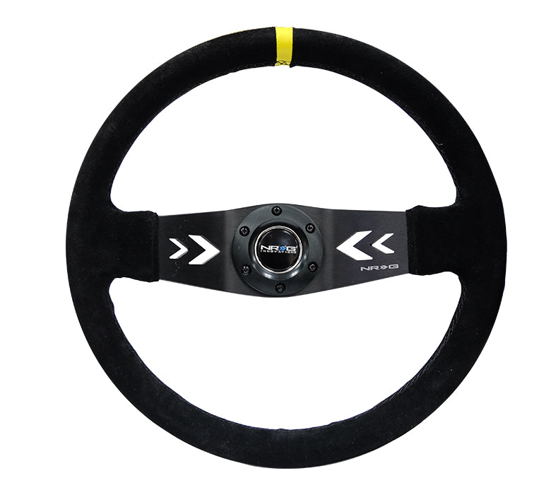 NRG 350mm 2スポーク スエードステアリング RST-022S-Y