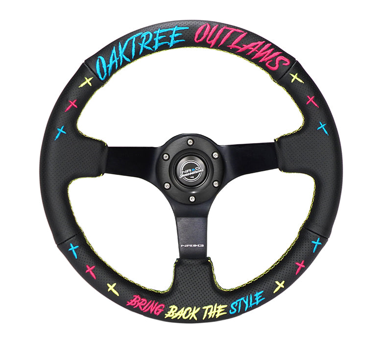 NRG × OAKTREE OUTLAWS コラボレーション ステアリング 350mm