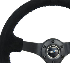 NRG 350mm ディープディッシュ ステアリング スエード ソリッドスポーク RST-036MB-S