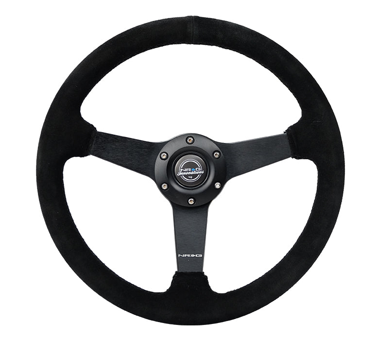 NRG 350mm フラット スエードステアリング RST-037-S