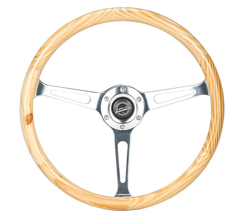 NRG 380mm クラシック ライトウッドグレインステアリング RST-380SL