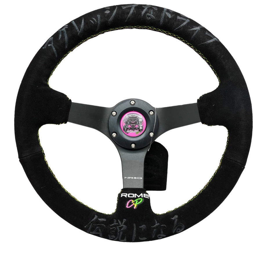 NRG × ROME CP 350mm 3インチディープ スエードステアリング RST-036MB-S-ROME