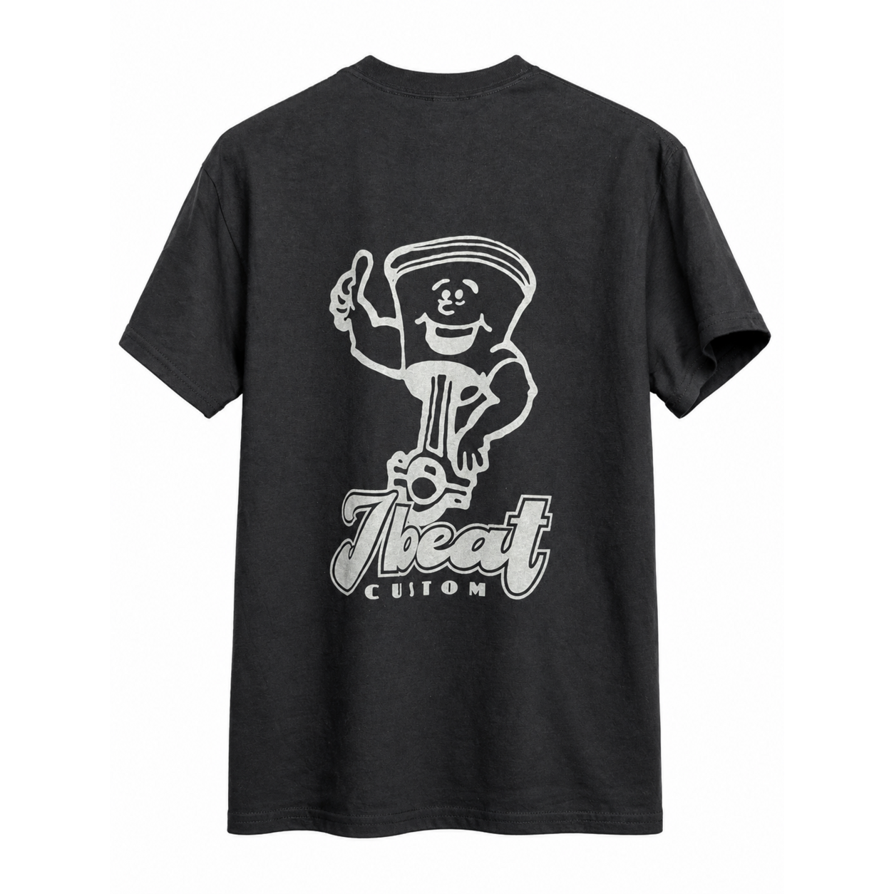 J,beat Custom ピストンキャラクター バックプリントTシャツ