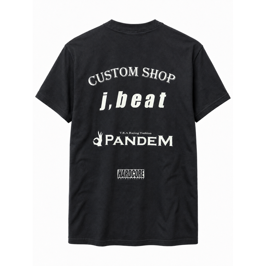 J,beat Custom × PANDEM × HARDCORE トリプルコラボTシャツ